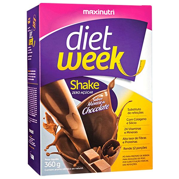 DIET WEEK SHAKE DE CHOCOLATE  MAXINUTRI