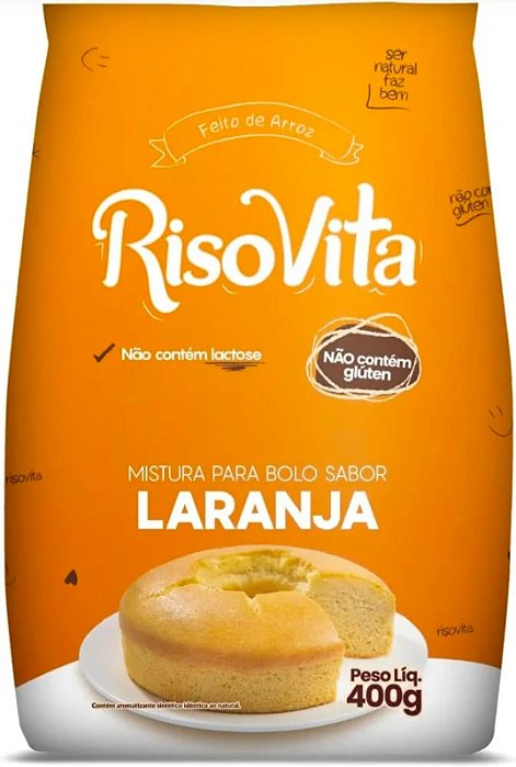 Mistura Para Bolo de Laranja 400g - RisoVita