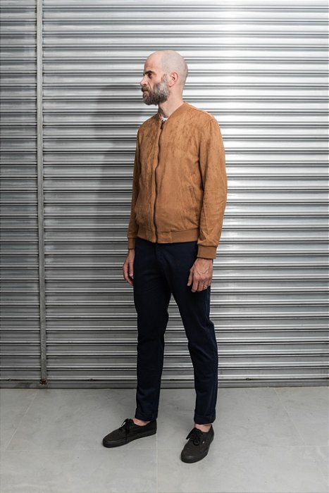 JAQUETA SUEDE CAMELO