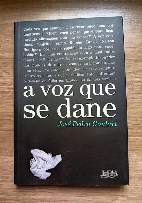 A voz que se dane, de José Pedro Goulart