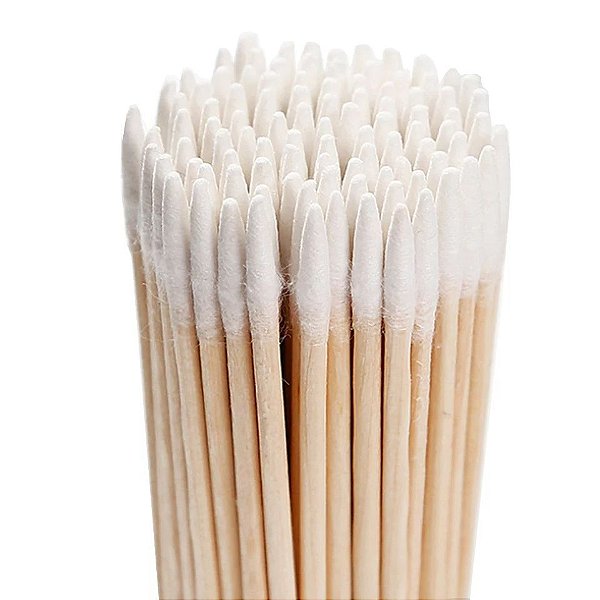 Palito com Algodão para Henna e Micropigmentação 10 cm