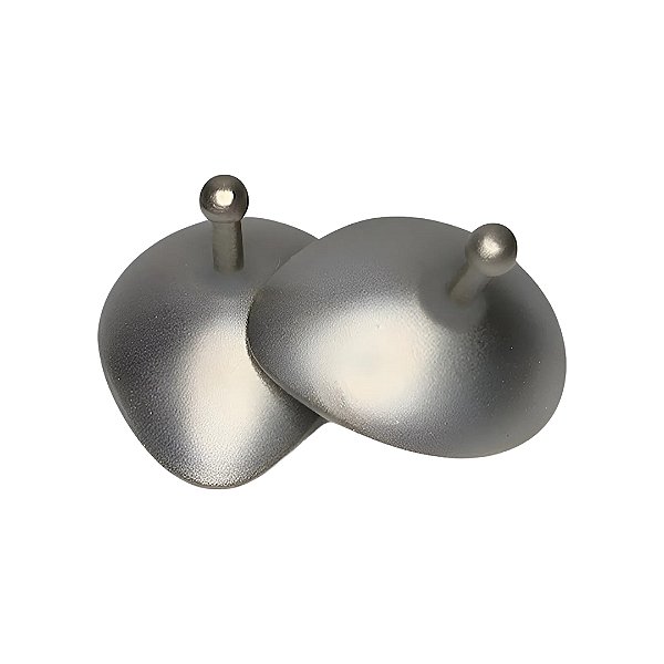 Par De Protetor Intraocular Em Aço Cirúrgico C/ Estojo