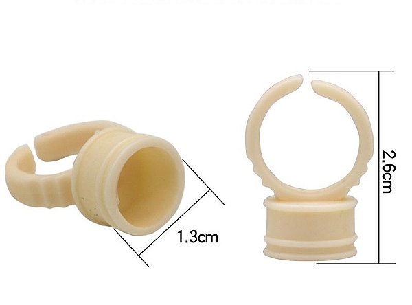 Anel Batoque Silicone Profissional 50 Unid.