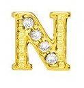 Charm - Letra N Ouro
