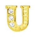 Charm - Letra U Ouro