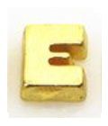 Charm - Letra E Ouro Liso