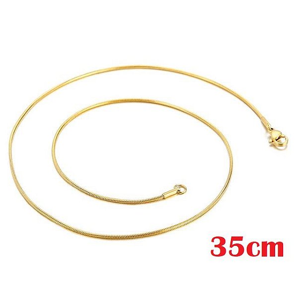 Choker Lisa Ouro 35 cm