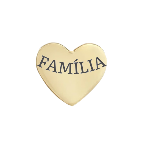 Charm - Coração Família OURO