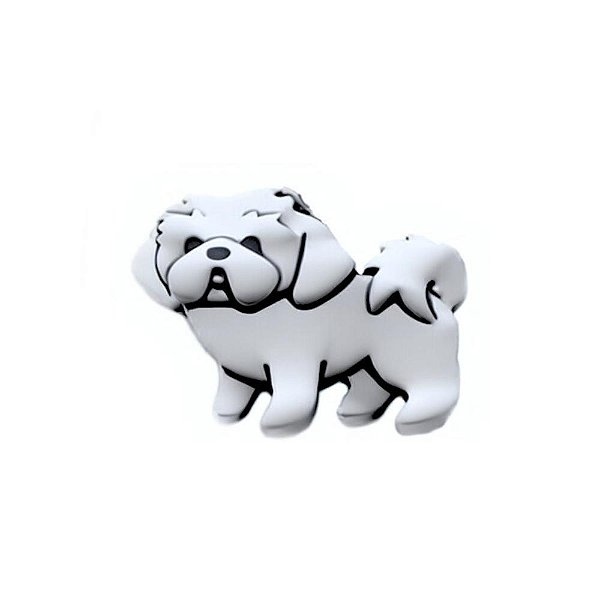 Charm - Shih Tzu ou Lhasa Apso Pelo Curto Prata