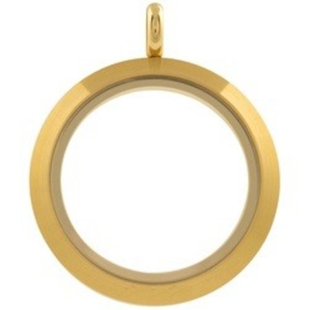 Medalhão Liso Gold - Grande