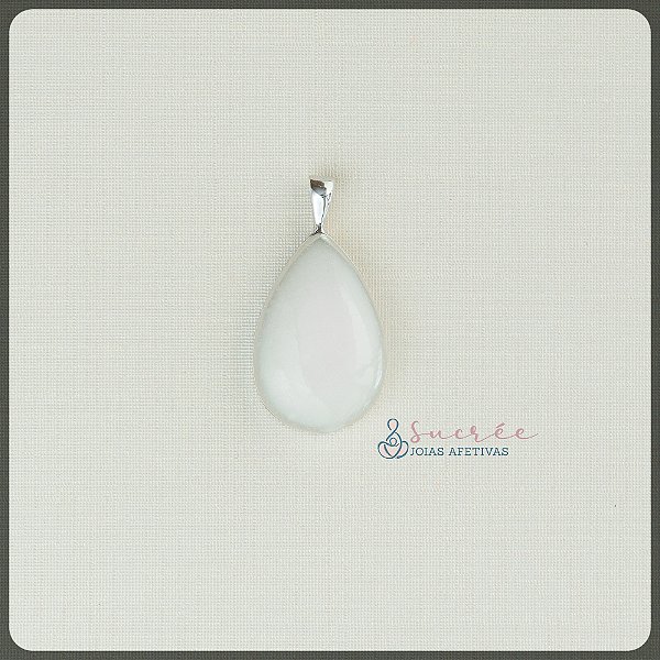 Pingente Gota G Prata