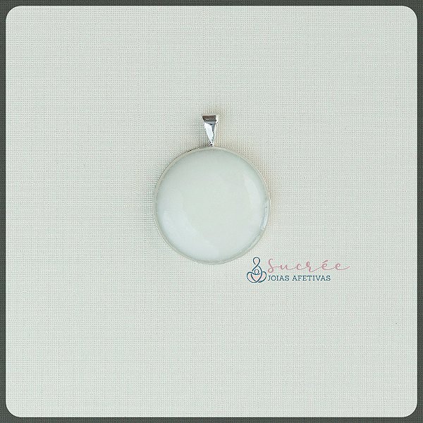 Pingente Círculo G Prata