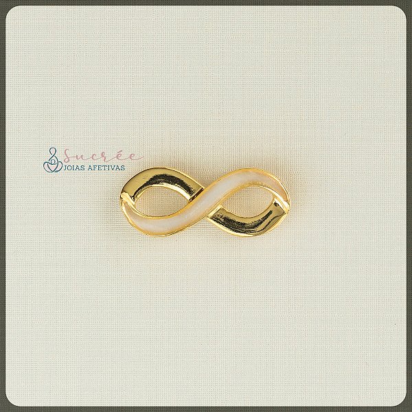 Pingente Infinito Horizontal Ouro