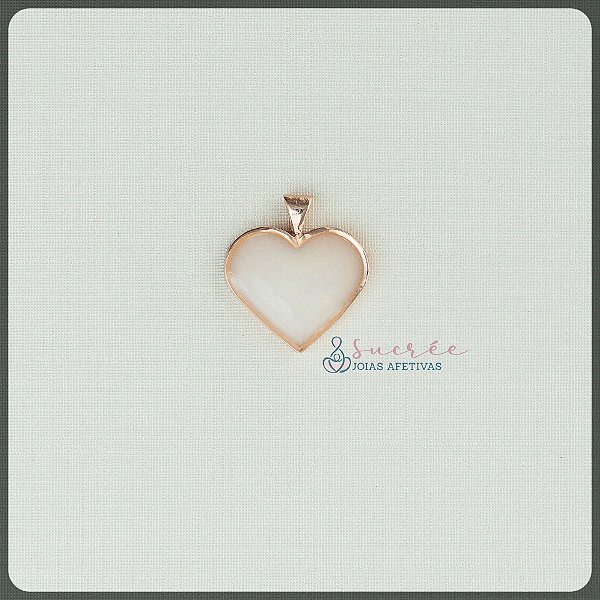 Pingente Coração P Rosé