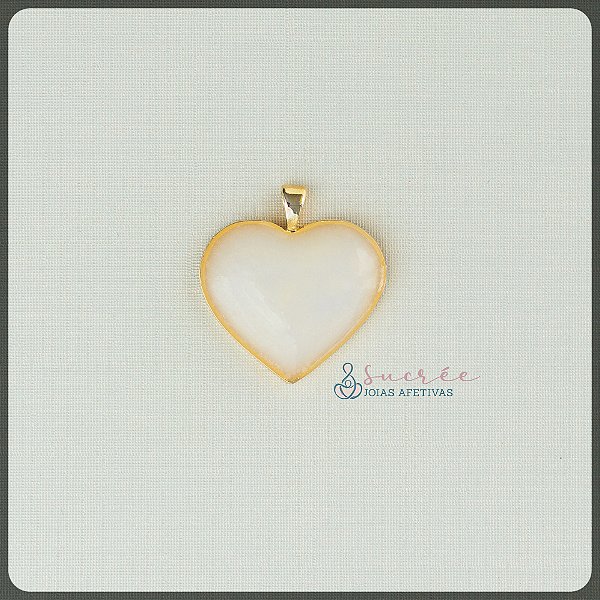 Pingente Coração G Ouro
