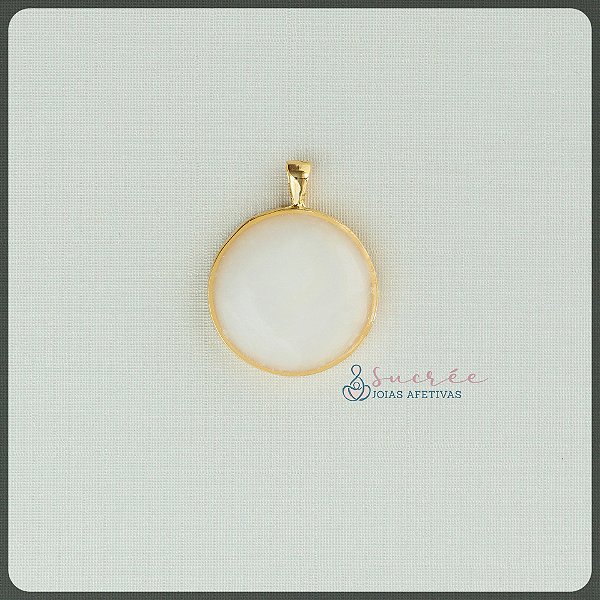 Pingente Círculo G Ouro