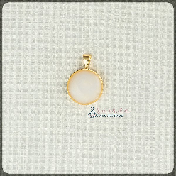 Pingente Círculo P Ouro