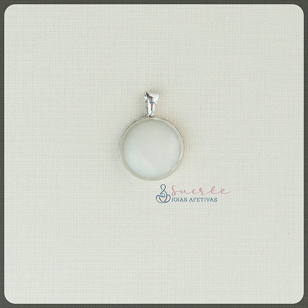 Pingente Círculo P Prata