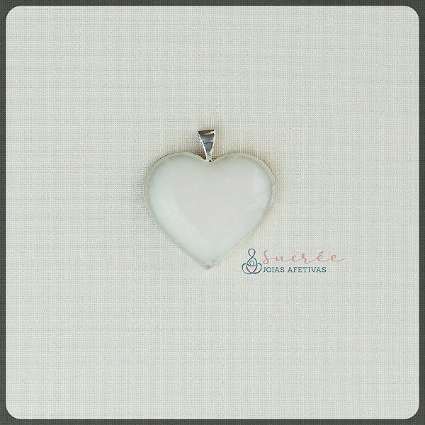 Pingente Coração G Prata