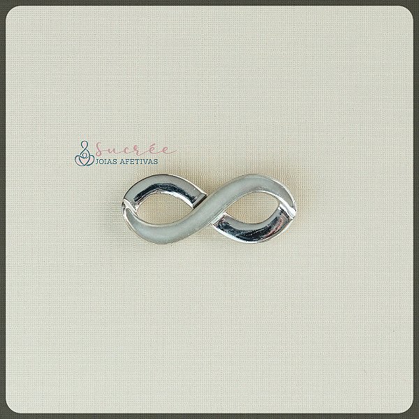 Pingente Infinito Horizontal Prata