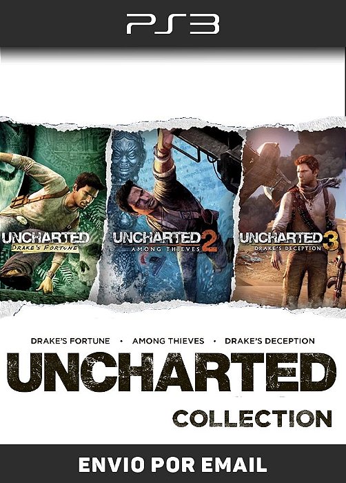 Uncharted Collection 1, 2 e 3 - PS3 Mídia Digital - Sir Games - Jogos  Digitais para PS3, PS4, PS5 e Nintendo Switch