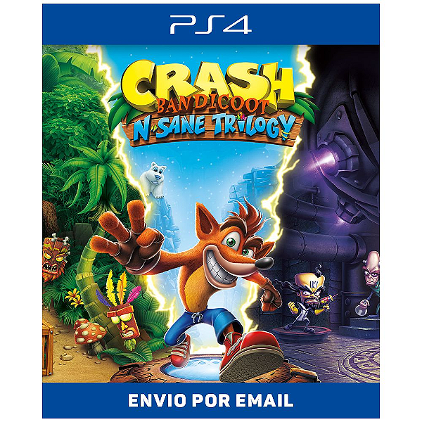 Crash Bandicoot N. Sane Trilogy - PS4 Mídia Digital - Sir Games - Jogos  Digitais para PS3, PS4, PS5 e Nintendo Switch