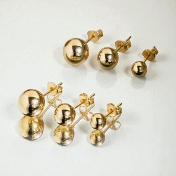 Brinco Trio Bolinha Lisa