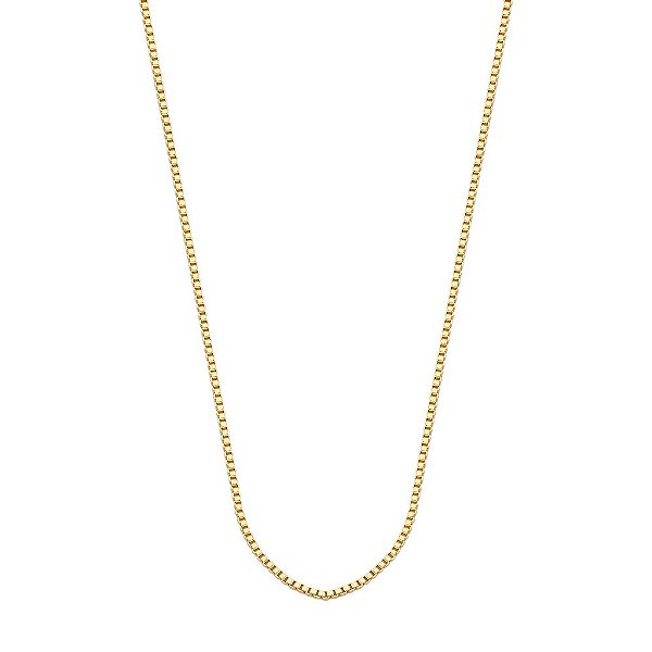 Corrente Veneziana Lisa 70cm Banho de Ouro 18K