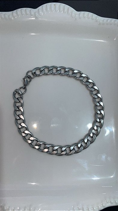 Pulseira Masculina Grume 7MM Aço