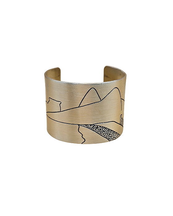 Pulseira Morro Dois Irmãos em latão