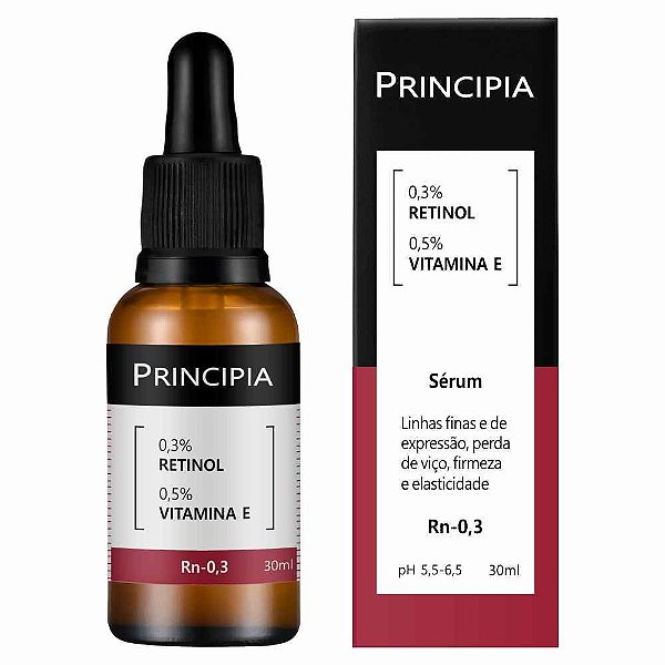 Sérum Principia Retinol 0,3% + Vitamina E -  Skincare Rn-0,3