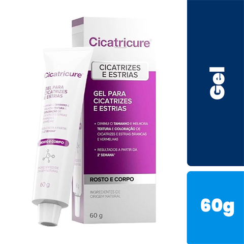 Cicatricure Gel Cicatrizes e Estrias 60g - Kit 2 Un