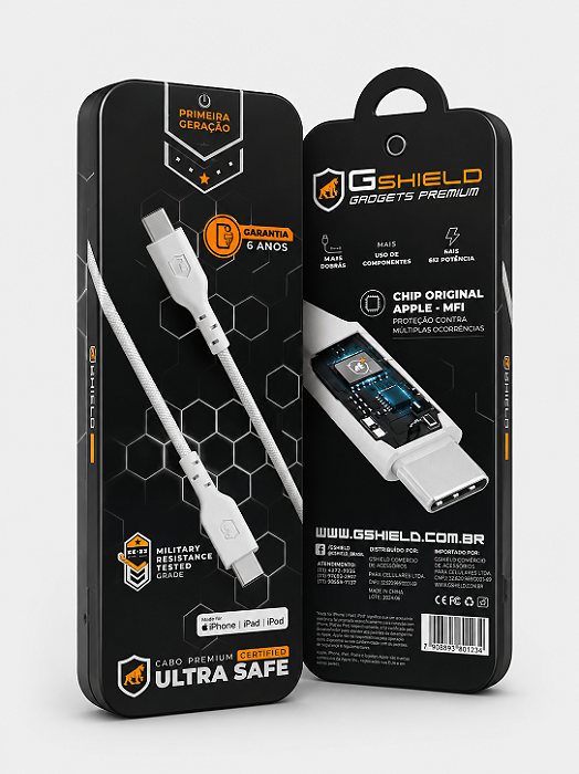 Cabo Gshield Ultra Safe Tipo C 1,5m