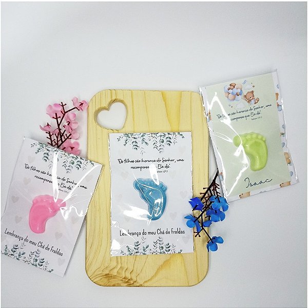 Cartela Personalizada com pezinho para Eventos Infantis