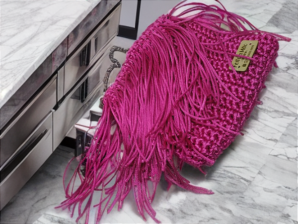 Clutch Franja II - Pink