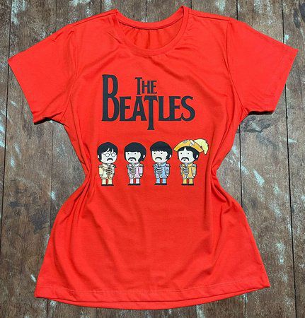 T-shirt Feminina The Beatles - Camiseta Feminina The Beatles - T Criativa -  Moda Feminina