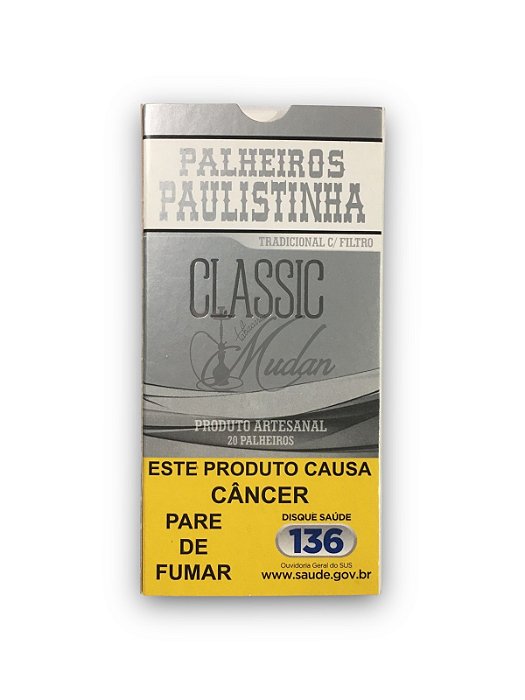 PALHEIROS PAULISTINHA TRADICIONAL COM FILTRO - CIGARROS DE PALHA