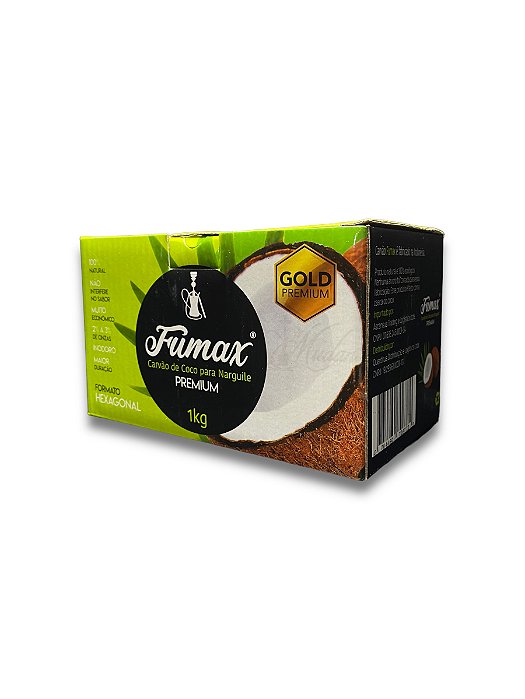 CARVÃO FUMAX 1KG - CARVÃO DE COCO