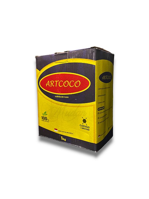 CARVÃO ARTCOCO 1KG - CARVÃO DE COCO (JUMBO)