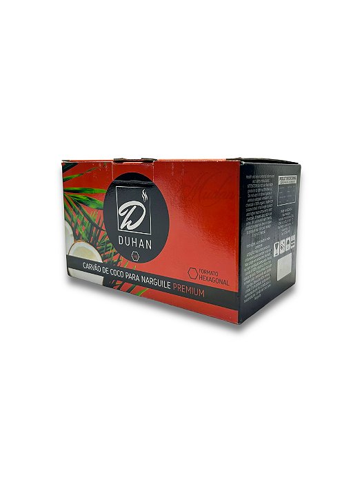 CARVÃO DUHAN 1KG - CARVÃO DE COCO HEXAGONAL