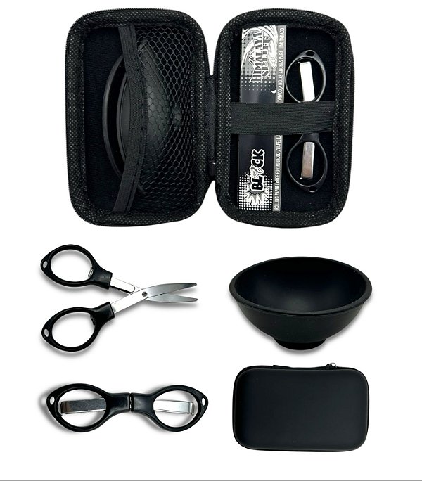 KIT HEAD SHOP (4 ITENS) - CASE CUIA TESOURA E SEDA