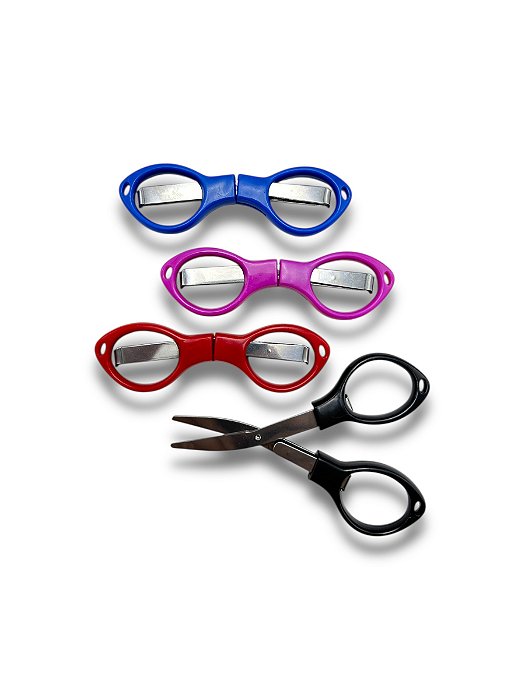 KIT 10 TESOURA DOBRÁVEL - COLORIDA