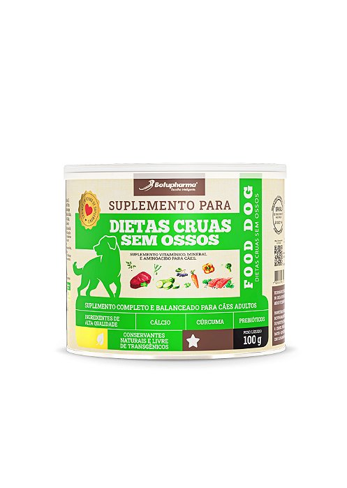 Suplemento Food Dog Dietas Crua Sem Ossos - Botupharma