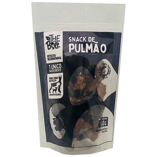 Snack de Pulmão Suíno 60g - The Bull