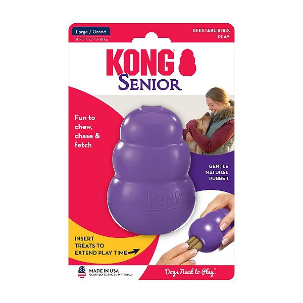 Kong Sênior - Brinquedo Recheável para cães idosos
