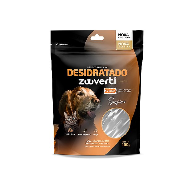 Petisco Desidratado Sensive 100g - Zoo Verti Papapets