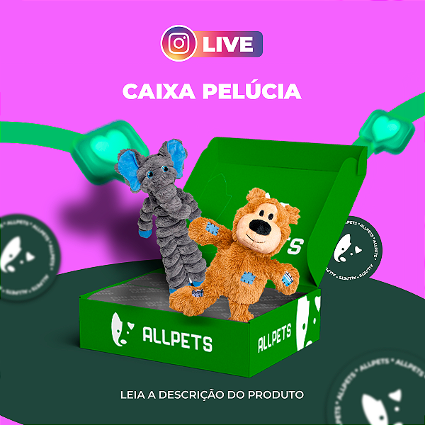 Caixa Surpresa "Pelúcia + Mordedores" - Revelação em live
