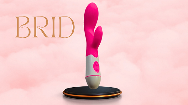 Brid - Vibrador Recarregável de Ponto G + Lubrificante D4 Sabor Chiclete