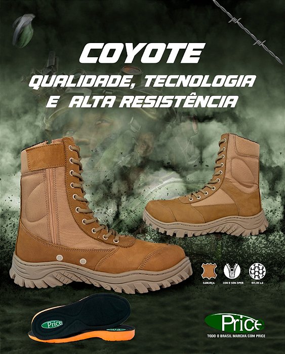 NOVO COTURNO COYOTE EB ZÍPER - PRICE