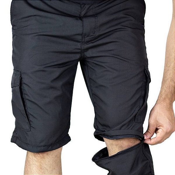 CALÇA TÁTICA MODULAR VIRA BERMUDA DOUBLE FISHING UNISEX - SAFO MILITAR